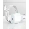 iPhone 12 11 XR XS X 8 Plus 7 20W PD Lightning Hızlı Şarj Adaptörü