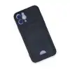 İphone 12 Kılıf Kelvin Kartvizitli Silikon - Lacivert