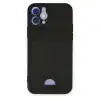 İphone 12 Kılıf Kelvin Kartvizitli Silikon - Siyah