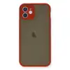 İphone 12 Mini Kılıf Montreal Silikon Kapak - Kırmızı