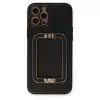 İphone 12 Pro Kılıf Coco Elit Kapak - Siyah