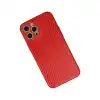 İphone 12 Pro Kılıf Coco Karbon Silikon - Kırmızı