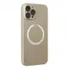 İphone 12 Pro Kılıf Jack Magneticsafe Lens Silikon - Gold