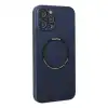 İphone 12 Pro Kılıf Jack Magneticsafe Lens Silikon - Lacivert