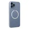 İphone 12 Pro Kılıf Jack Magneticsafe Lens Silikon - Sierra Blue