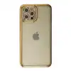 İphone 12 Pro Kılıf Joke Taşlı Silikon - Gold