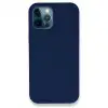 İphone 12 Pro Kılıf Lansman Legant Silikon - Lacivert