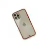 İphone 12 Pro Kılıf Liva Taşlı Silikon - Kırmızı