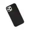 İphone 12 Pro Max Kılıf Asya Deri Silikon - Siyah
