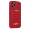 İphone 12 Pro Max Kılıf Coco Elit Kapak - Kırmızı