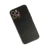 İphone 12 Pro Max Kılıf Coco Karbon Silikon - Siyah