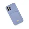 İphone 12 Pro Max Kılıf Kelvin Kartvizitli Silikon - Lila