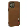 İphone 12 Pro Max Kılıf Loop Deri Silikon - Kahverengi