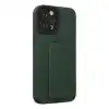 İphone 12 Pro Max Kılıf Mega Standlı Silikon - Yeşil