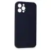 İphone 12 Pro Max Kılıf Nano İçi Kadife Silikon - Lacivert