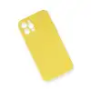 İphone 12 Pro Max Kılıf Nano İçi Kadife Silikon - Sarı
