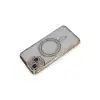 İphone 13 Kılıf Joke Simli Magneticsafe Kılıf - Gold