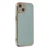 İphone 13 Kılıf Volet Silikon - Açık Yeşil