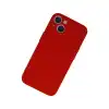 İphone 13 Mini Kılıf Nano İçi Kadife Silikon - Kırmızı
