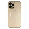 İphone 13 Pro Kılıf Jack Magneticsafe Lens Silikon - Gold