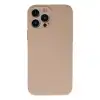 İphone 13 Pro Kılıf Nano İçi Kadife Silikon - Pudra