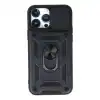 İphone 13 Pro Kılıf Pars Lens Yüzüklü Silikon - Lacivert