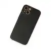 İphone 14 Plus Kılıf Coco Deri Silikon Kapak - Siyah