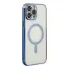 İphone 14 Pro Kılıf Magneticsafe Lazer Silikon - Sierra Blue