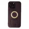 İphone 14 Pro Kılıf Merkür Magneticsafe Standlı Kapak - Derin Mor