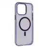 İphone 14 Pro Kılıf Tron Şeffaf Magsafe Kapak - Derin Mor
