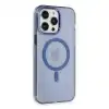 İphone 14 Pro Kılıf Tron Şeffaf Magsafe Kapak - Mavi