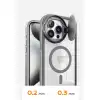 İphone 14 Pro Max Kılıf Teleskop Lens Magsafe Silikon Kapak - Lacivert