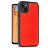İphone 15 Kılıf Aras Deri Kapak - Kırmızı
