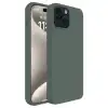 İphone 15 Plus Kılıf First Silikon - Koyu Yeşil