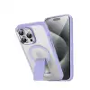 İphone 15 Pro Tork Magsafe Standlı Kapak - Lila