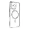 İphone 16 Pro Kılıf Joke Simli Magneticsafe Kılıf - Gümüş