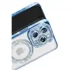 İphone 16 Pro Max Kılıf Joke Simli Magneticsafe Kılıf - Mavi