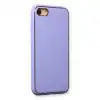 İphone 7 Kılıf Coco Deri Silikon Kapak - Açık Lila