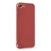 İphone 7 Kılıf Volet Silikon - Kırmızı