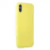 İphone X Kılıf First Silikon - Sarı