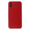 İphone X Kılıf Pp Ultra İnce Kapak - Kırmızı