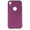 İphone Xr Kılıf First Silikon - Mürdüm