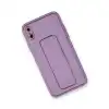 İphone Xs Max Kılıf Coco Deri Standlı Kapak - Koyu Lila