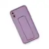 İphone Xs Max Kılıf Coco Deri Standlı Kapak - Koyu Lila