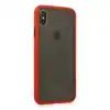 İphone Xs Max Kılıf Montreal Silikon Kapak - Kırmızı