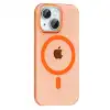 Joko Apple İphone 14 Pc Blank Magsafe Kapak - Turuncu