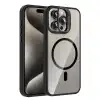 Joko Apple İphone 14 Pro Max Remim Lensli Magsafe Standlı Kapak - Siyah