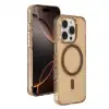 Joko Apple İphone 16 Pro Max Gleam Pc Sert Magsafe Kılıf - Şeffaf-gold