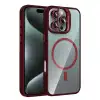 Joko Apple İphone 16 Pro Max Remim Lensli Magsafe Standlı Kapak - Bordo