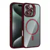 Joko Apple İphone 16 Pro Max Remim Lensli Magsafe Standlı Kapak - Bordo